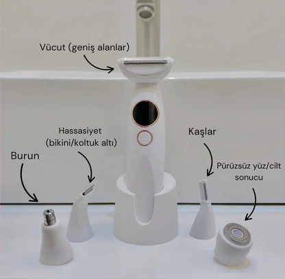 5' li Bayan Traş Makinesi Seti